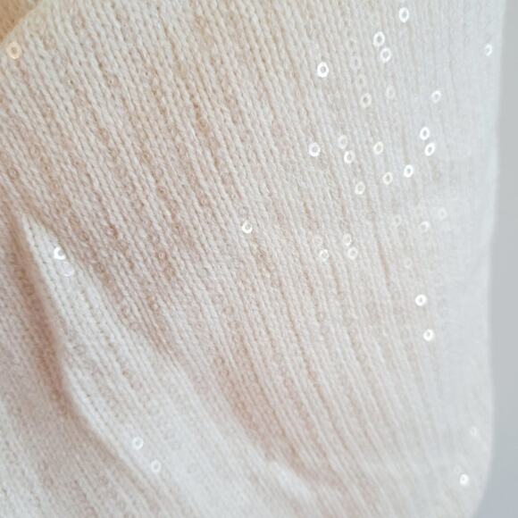 JM Collection Open Front Sequin Knit Cardigan - Picture 8 of 9